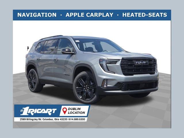 2026 GMC Acadia Elevation in Sterling Metallic — front three-quarter view