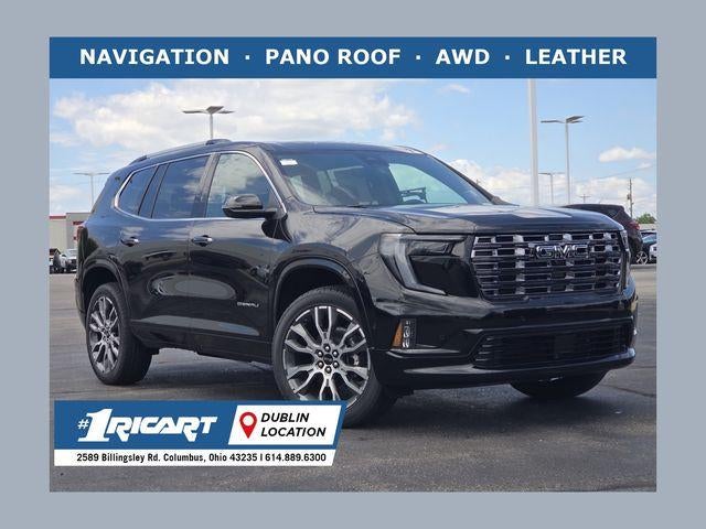 2026 GMC Acadia Denali Ultimate in Ebony Twilight Metallic — front three-quarter view