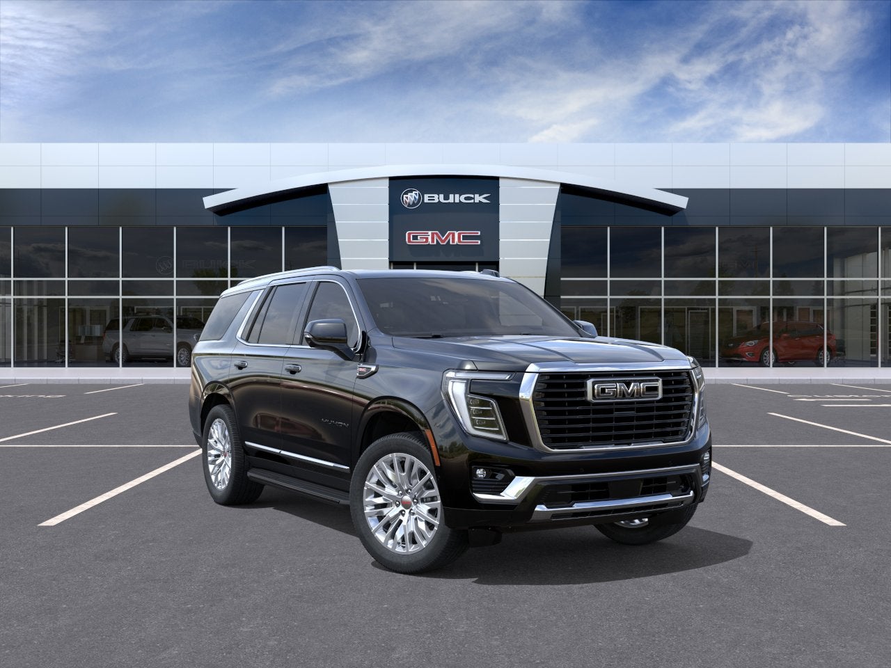 2026 GMC Yukon Elevation in Onyx Black — front three-quarter view