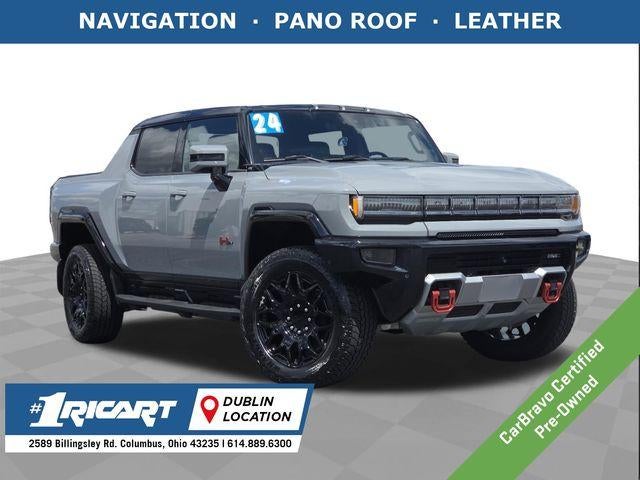 2024 GMC HUMMER EV Pickup 2X in Meteorite Metallic (Grey) — front three-quarter view
