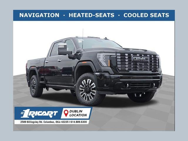 2026 GMC Sierra 2500 HD Denali Ultimate in Onyx Black — front three-quarter view