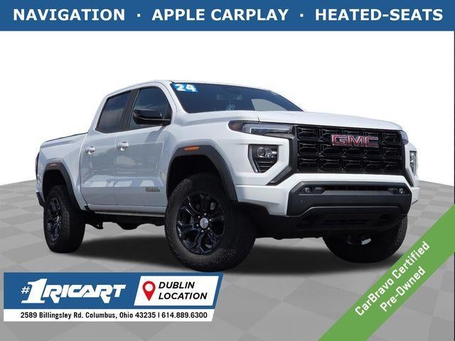 2024 GMC Canyon Elevation in Summit White — front three-quarter view
