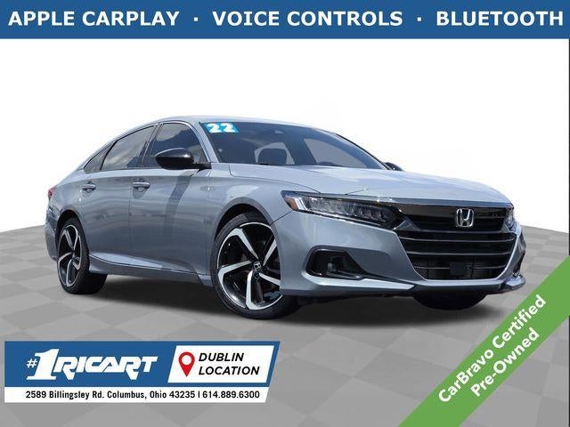 2022 Honda Accord Sport in Gray — front three-quarter view