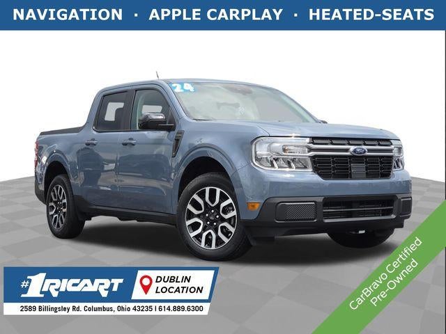 2024 Ford Maverick Lariat in Gray — front three-quarter view