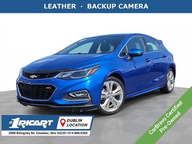2017 Chevrolet Cruze Premier in Kinetic Blue Metallic — front three-quarter view