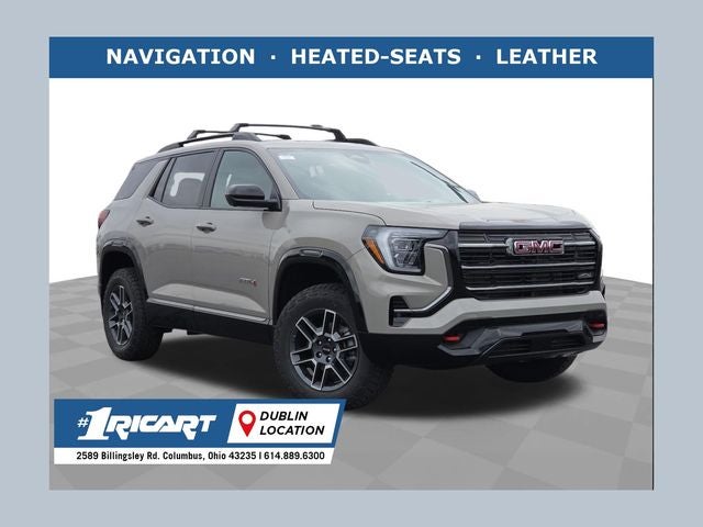 2026 GMC Terrain AT4 in Riverstone Metallic — front three-quarter view