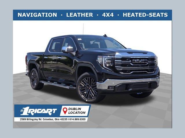 2026 GMC Sierra 1500 SLT in Onyx Black — front three-quarter view