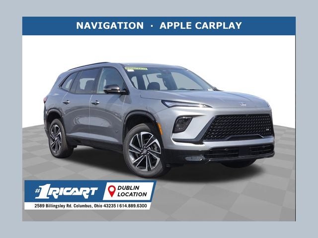 2026 Buick Enclave Sport Touring in Moonstone Gray Metallic — front three-quarter view