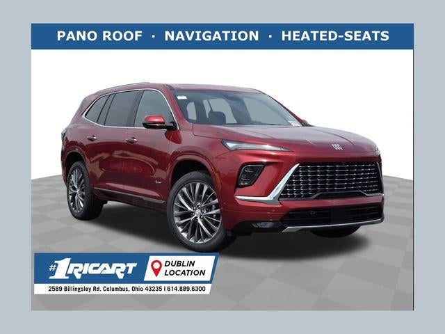 2026 Buick Enclave Avenir in Cherry Red Tintcoat — front three-quarter view