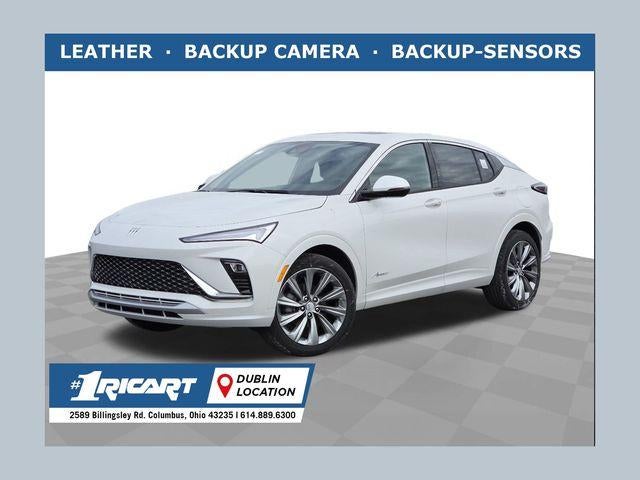 2026 Buick Envista Avenir in White Frost Tricoat — front three-quarter view