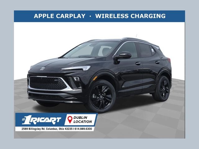 2026 Buick Encore GX Sport Touring in Ebony Twilight Metallic — front three-quarter view