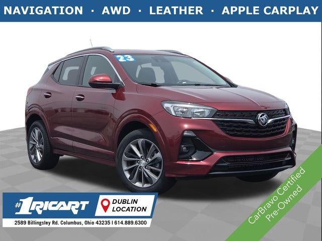 2023 Buick Encore GX Select in Cinnabar Metallic — front three-quarter view