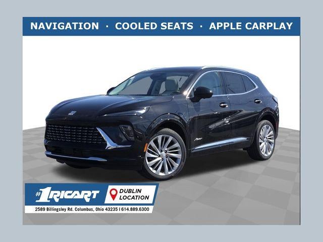 2026 Buick Envision Avenir in Ebony Twilight Metallic — front three-quarter view