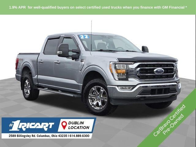 2022 Ford F-150 XLT in Silver — front three-quarter view