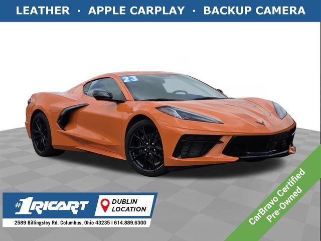 2023 Chevrolet Corvette Stingray Stingray in Amplify Orange Tintcoat — front three-quarter view