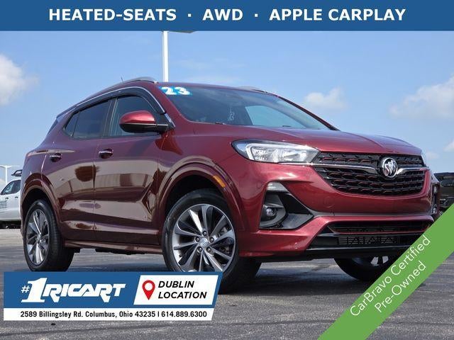 2023 Buick Encore GX Select in Cinnabar Metallic — front three-quarter view